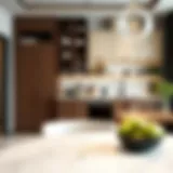 Innovative Storage Solutions in Kitchen Design Elegant kitchen with smart storage solutions