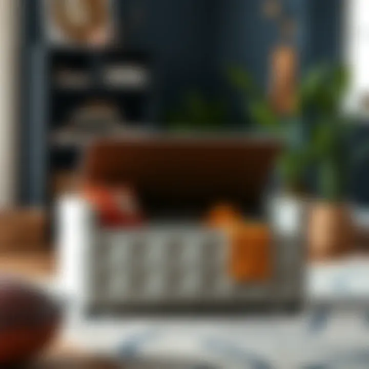 Innovative Storage Solutions in Upholstered Toy Boxes Functional upholstered toy box showcasing innovative storage solutions