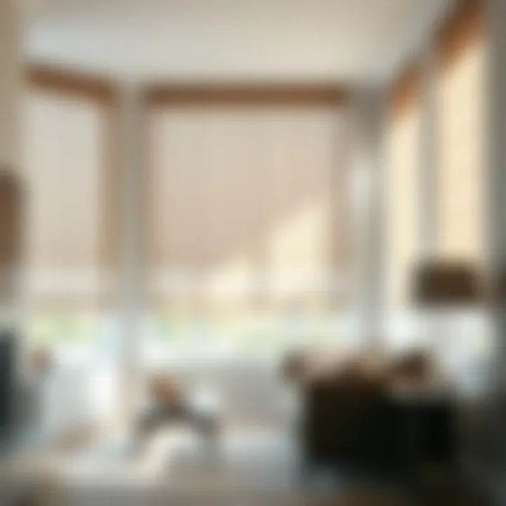 Enhancing Natural Light with Fabric Shades Stylish interior with fabric top down bottom up shades enhancing natural light