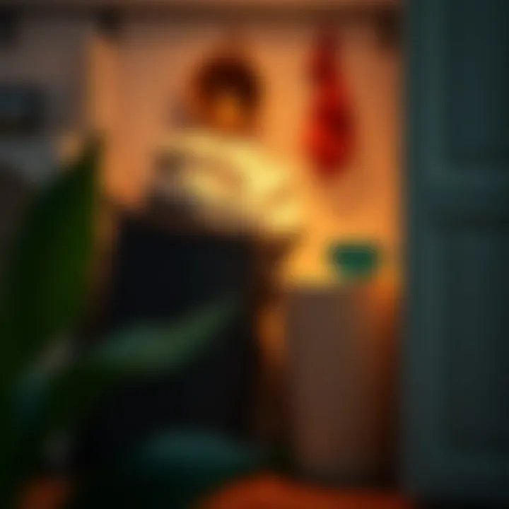 Aesthetic appeal of laundry bags integrated into home decor