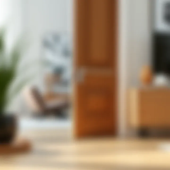 Elegant Two-Way Door Stopper in a Modern Setting Elegant two-way door stopper in a modern interior