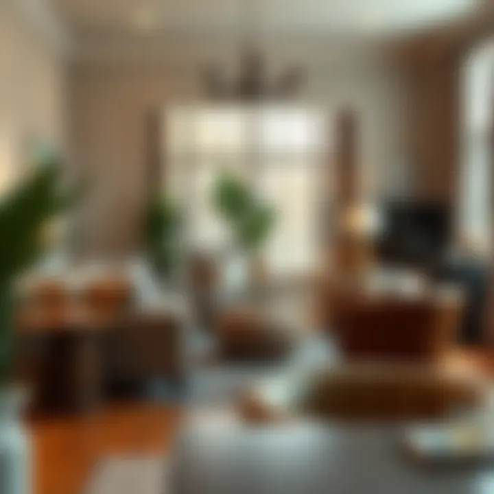 Inviting living space adorned with stylish furnishings