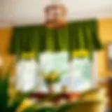 Exploring Green and Yellow Valances: A Study in Color and Design Introduction