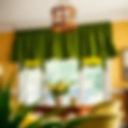 Exploring Green and Yellow Valances: A Study in Color and Design Introduction