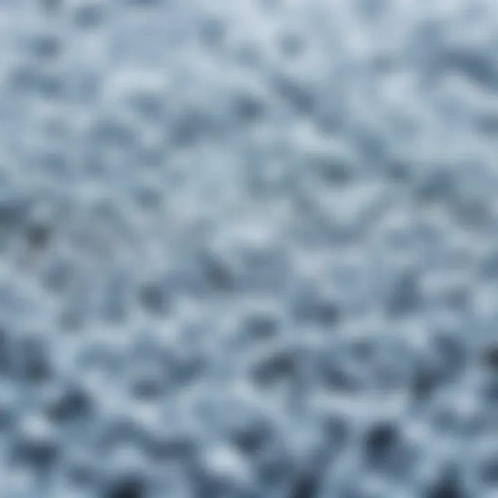 Close-up of luxurious texture on a grey blue bath mat