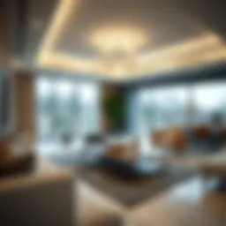 Elegant living space showcasing modern design elements