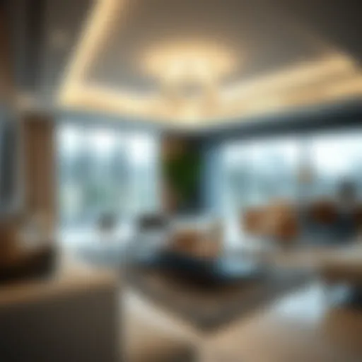 Elegant living space showcasing modern design elements