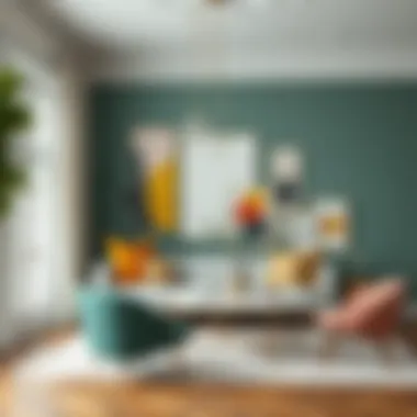 Design Concepts Mood Board Mood board illustrating design concepts and color palettes