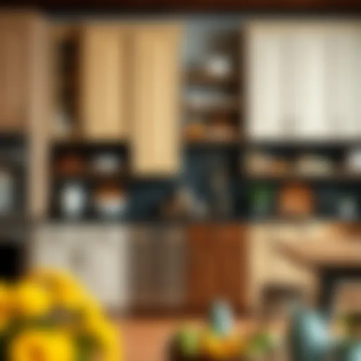 Visual comparison of traditional and contemporary cabinet door styles