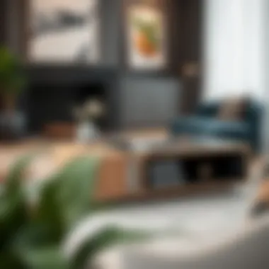 Elegant design of a coffee table with ample storage space