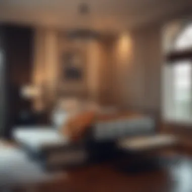 Elegant Metal Bed and Trundle Arrangement Elegant bedroom featuring a metal bed and trundle arrangement