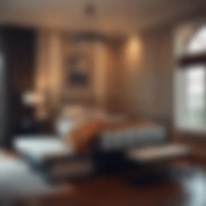 Elegant Metal Bed and Trundle Arrangement Elegant bedroom featuring a metal bed and trundle arrangement