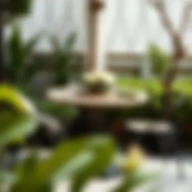 Durable materials used for protecting bistro tables