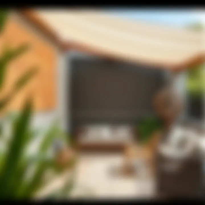 Materials for Outdoor Shades Variety of materials used for outdoor shades displayed creatively