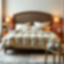 Luxurious oversize king quilt set displayed on a beautifully made bed