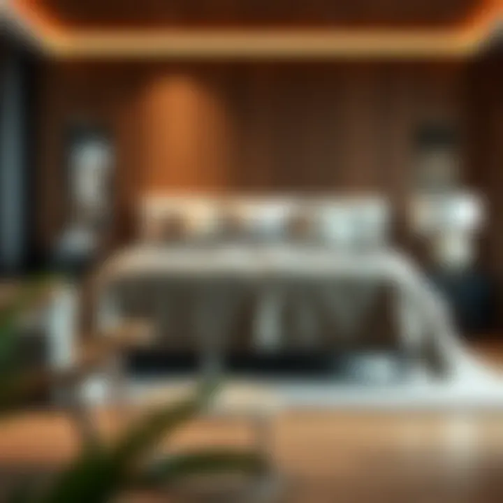 Modern Bedroom with Oversize King Quilt Stylish bedroom featuring an oversize king quilt set in a modern decor setting