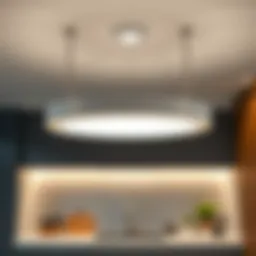 Modern LED kitchen ceiling light in a sleek design