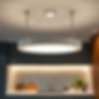 Modern LED kitchen ceiling light in a sleek design