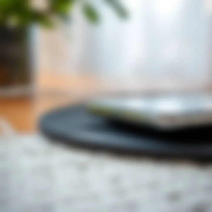 Close-up of materials used in Qi charging mats