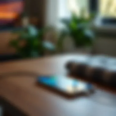 Sleek Qi charging mat design showcasing modern aesthetics