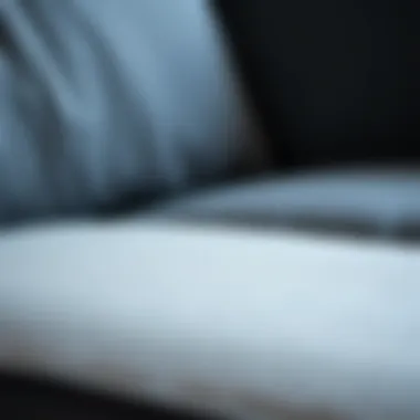 Close-up of different fabric samples for sectional couch covers