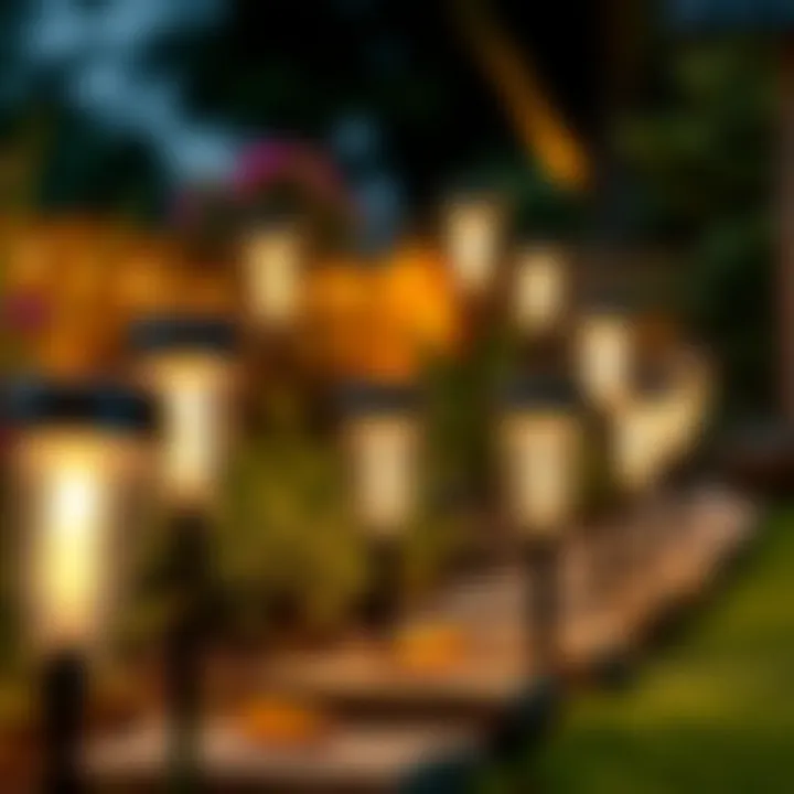 Diverse Designs for Solar Garden Lights Variety of design options for solar lights in a garden
