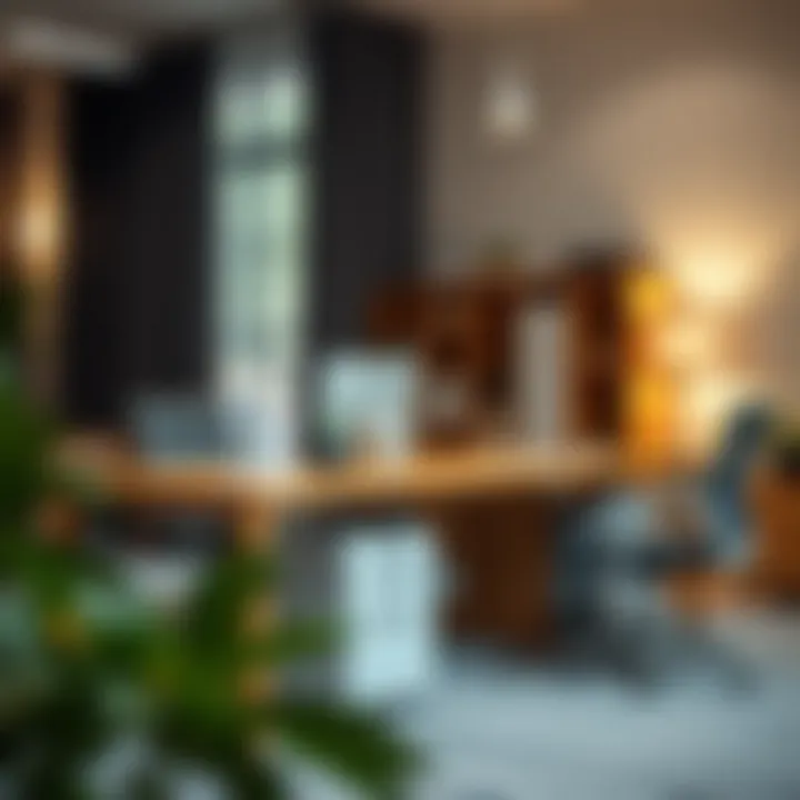 Office Environment Featuring Practical Storage Practical application of 13x15x13 storage in an office environment