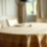 Elegant table cover mimicking rustic oak texture