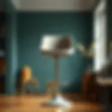 Elegant design of an adjustable swivel stool with back