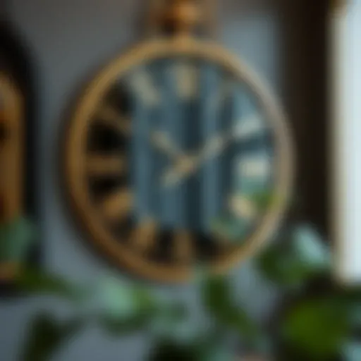 Exploring the Aesthetic Appeal of Black and Gold Large Clocks Introduction