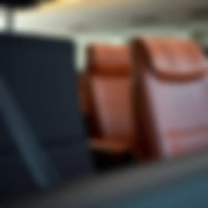 Material Diversity: From Fabric to Leather in Backrest Design Variety of materials used in backrests showcasing texture and quality