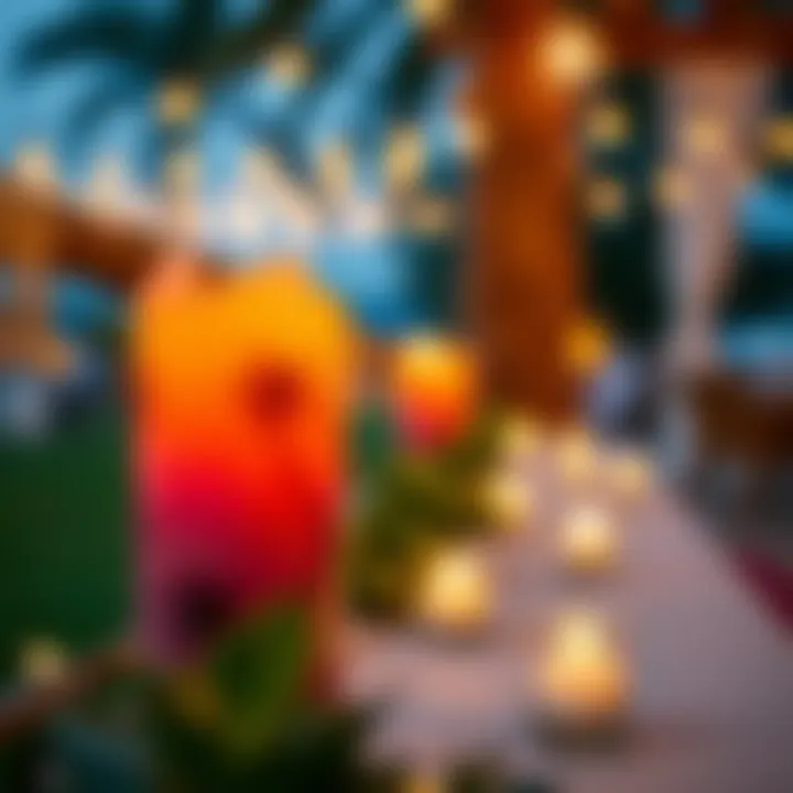 LED flameless candles illuminating an outdoor event with a warm ambiance.
