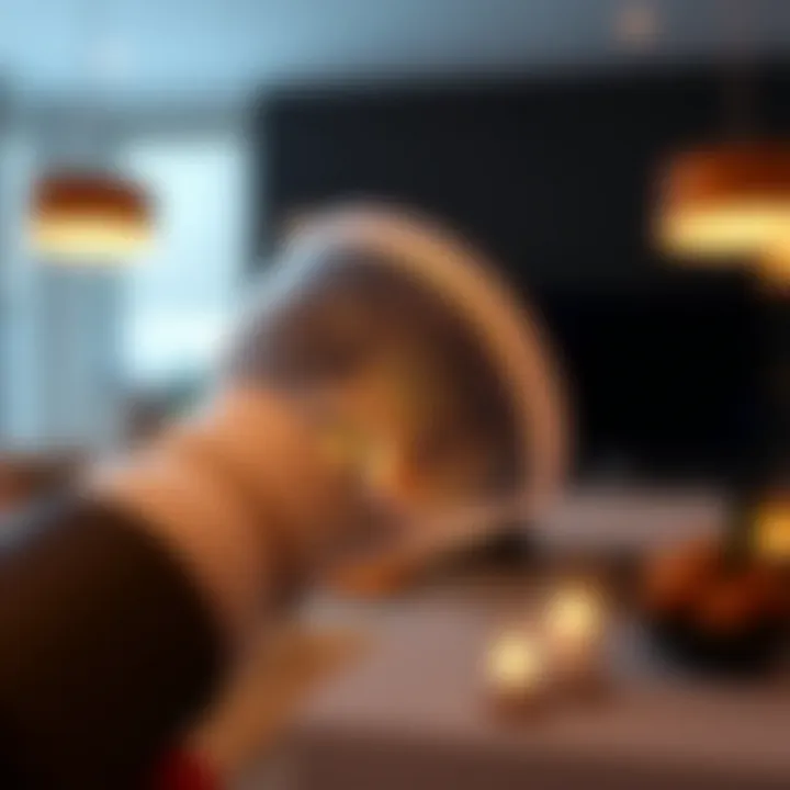 Close-up view of a GU10 dimmable LED bulb showcasing its sleek design