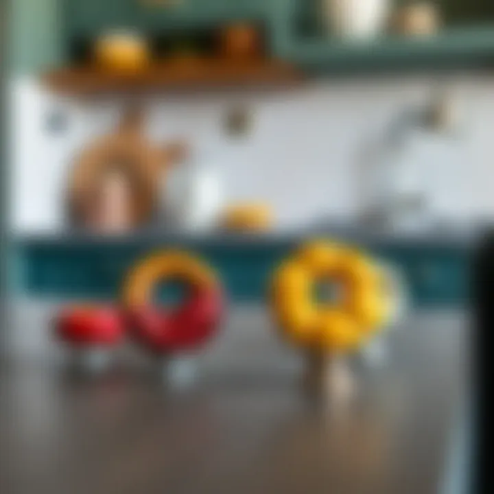 Vibrant Touch: Ceramic Knobs for Unique Cabinetry Style Colorful ceramic cabinet knobs adding personality to cabinetry