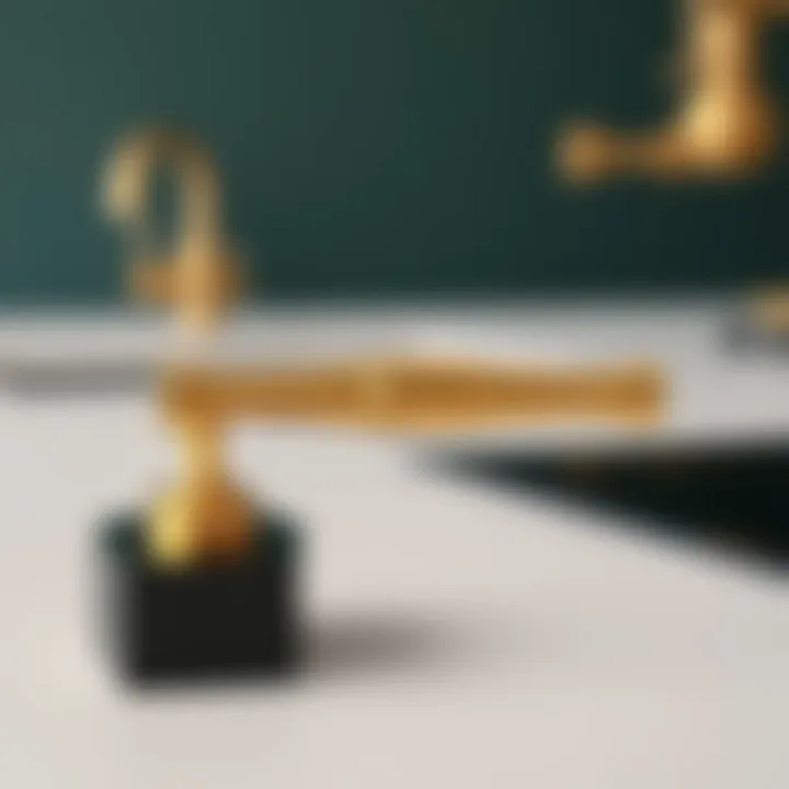 Elegance in Brass: A Modern Approach to Cabinet Handles Elegant brass cabinet handle showcasing modern design