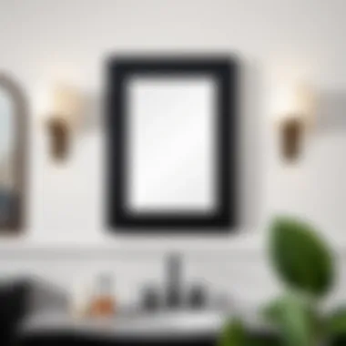 Notable Exploring the Black Framed Medicine Cabinet Mirror: A Multifaceted Addition to Home Decor