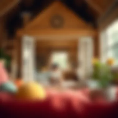 Children enjoying playtime in a whimsical loft playhouse