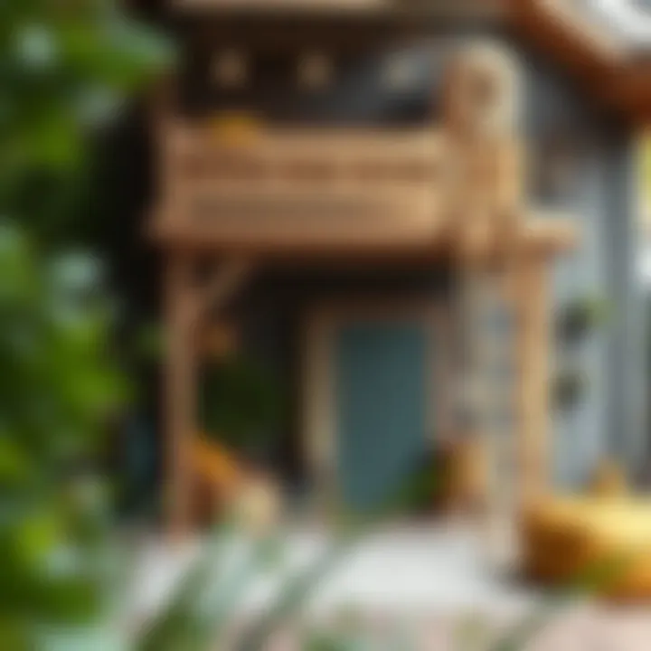 Creative loft playhouse made with eco-friendly materials