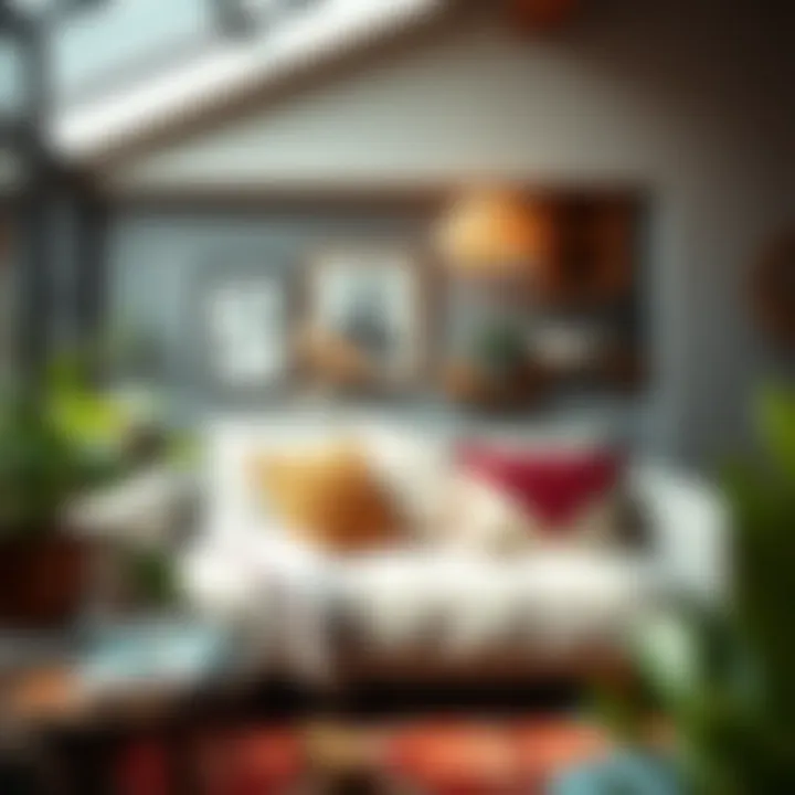 Versatile day bed used as a cozy reading nook