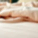 Close-up of a luxurious flannel queen duvet showcasing its texture and softness