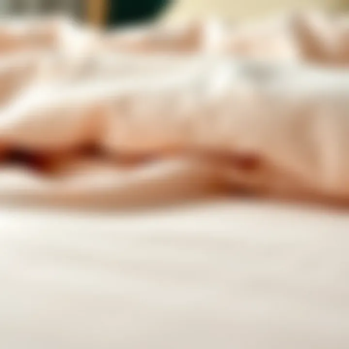 Close-up of a luxurious flannel queen duvet showcasing its texture and softness