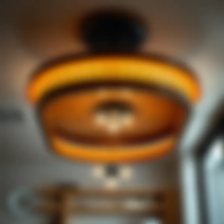 Contemporary wood ceiling light design showcasing craftsmanship