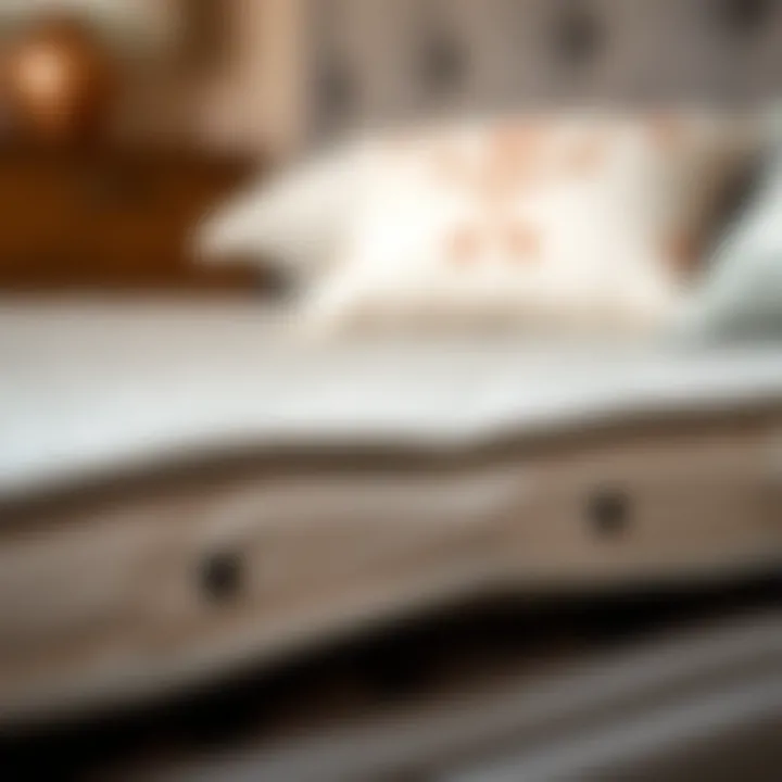 Close-up of materials used in lifting bed bases, highlighting durability