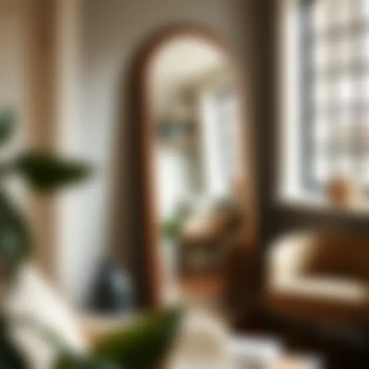 Maintenance guide for standing leaning mirrors in home environments