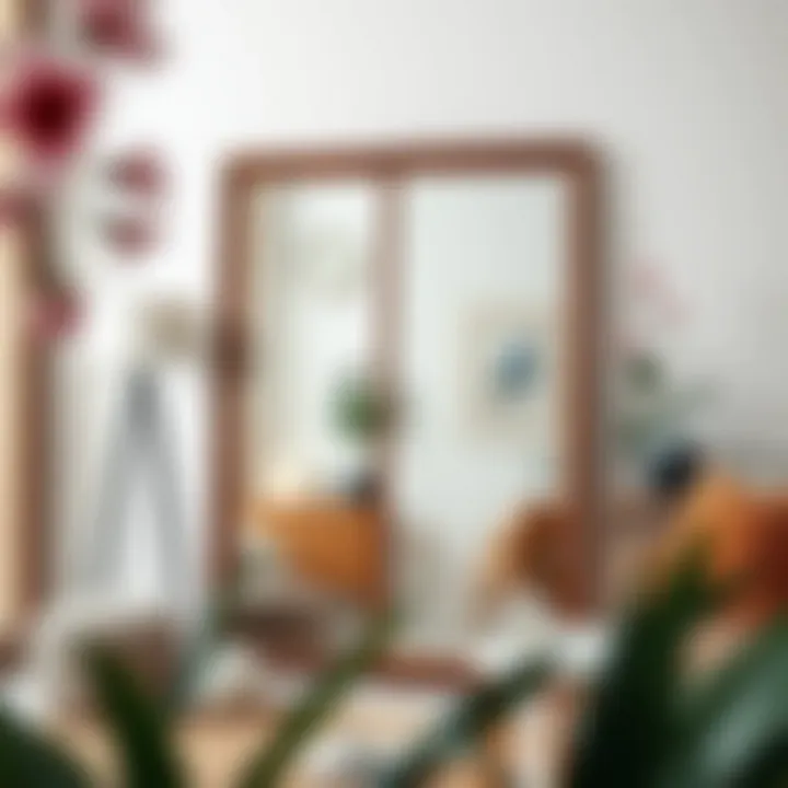 Tips for positioning standing mirrors within home decor