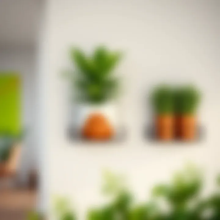 Innovative wall planter holder made from sustainable materials