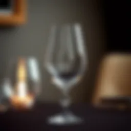 Elegant design of a 15 oz wine glass showcasing its curvature and clarity