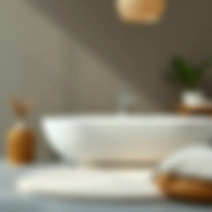 Textured materials used in 24 round bath rugs