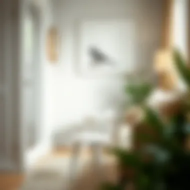 Functionality of an 18 inch white stool in a cozy nook