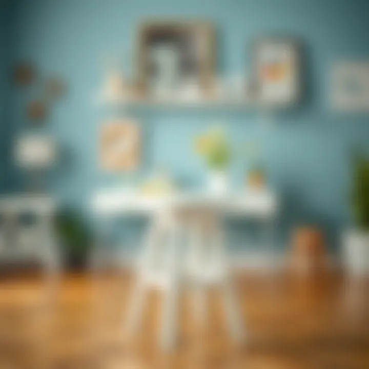 Versatile uses of an 18 inch white stool in various settings